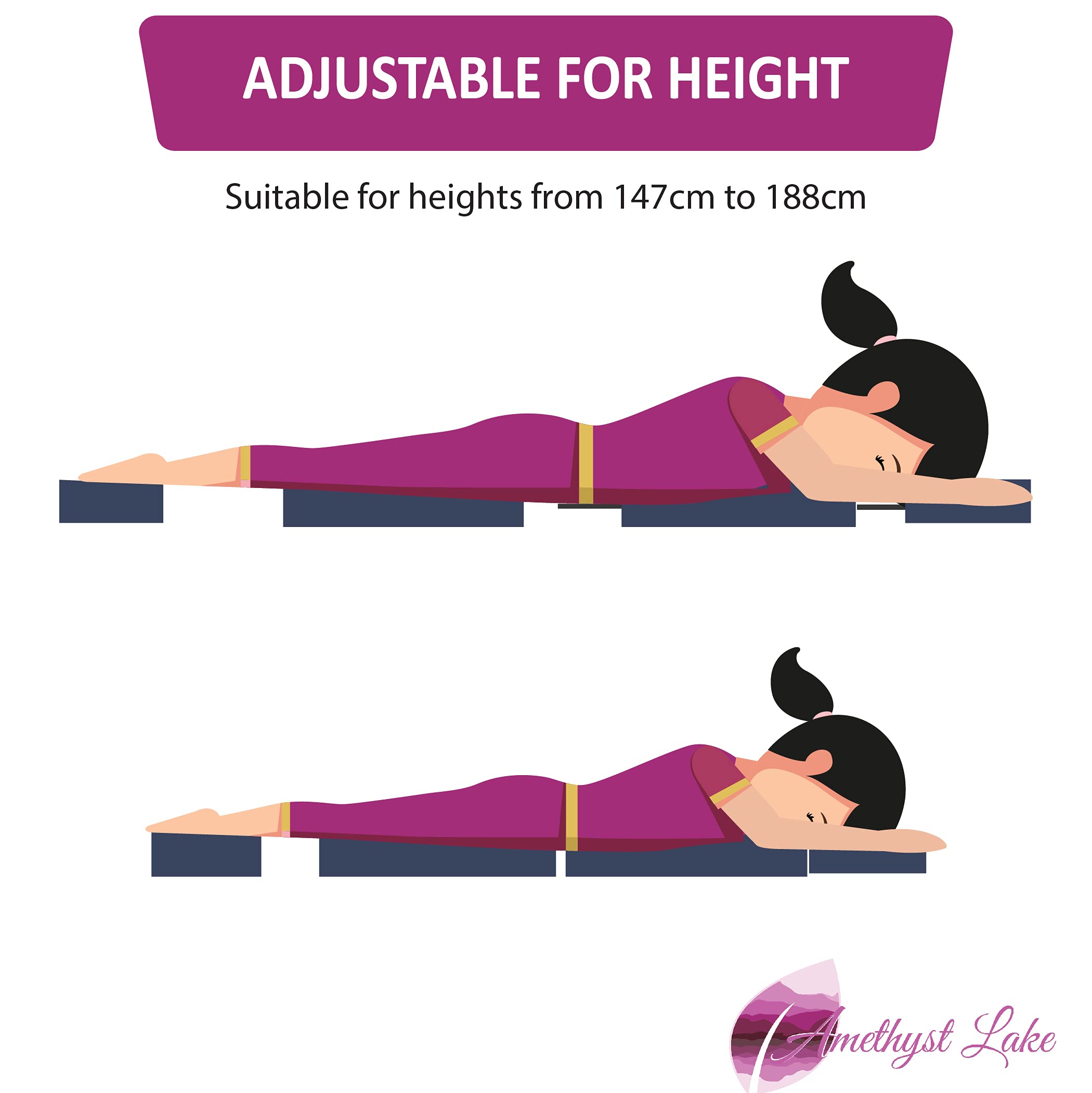 Amethyst Lake Pregnancy Massage Cushion with Headrest