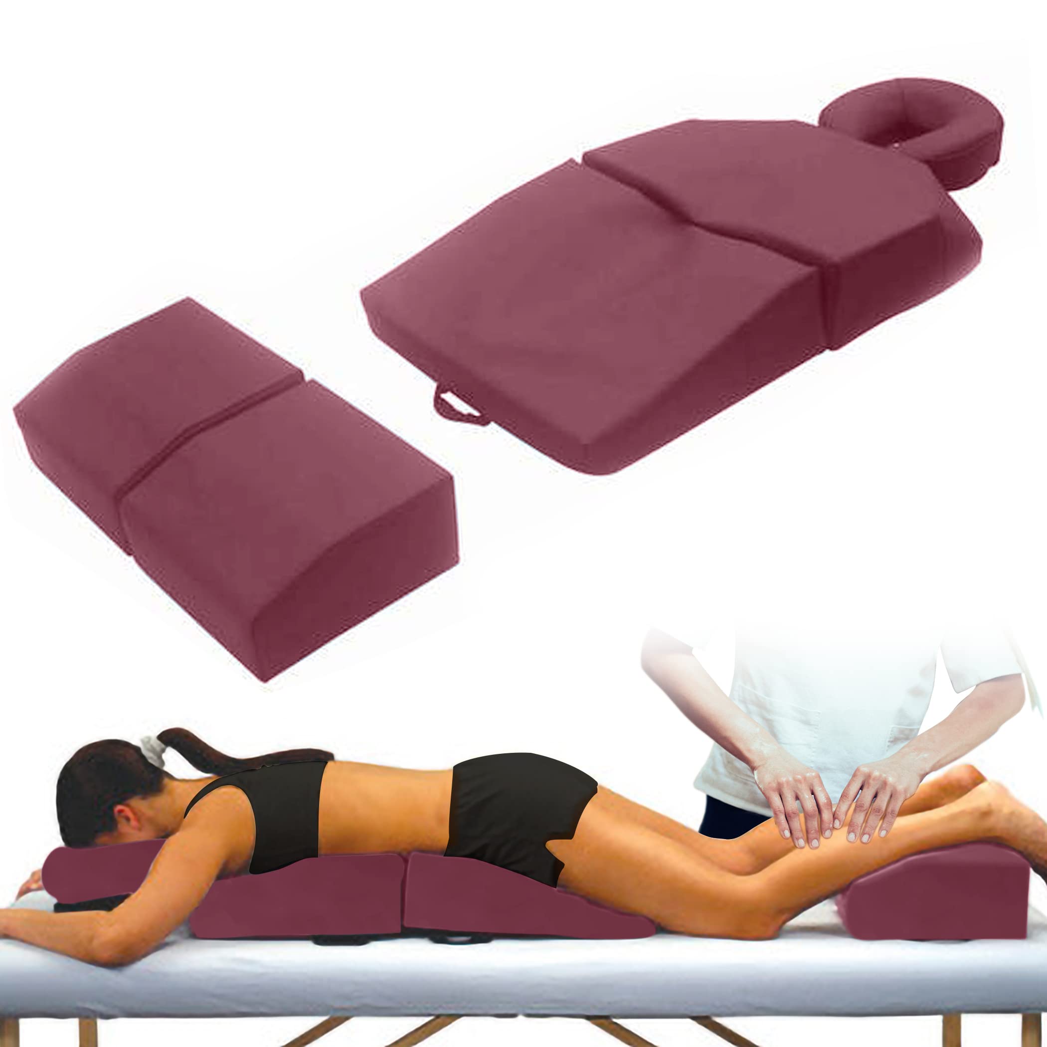 Amethyst Lake Pregnancy Massage Cushion with Headrest