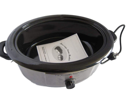 Amethyst Lake Hot Stones Massage Set With Warmer Pot