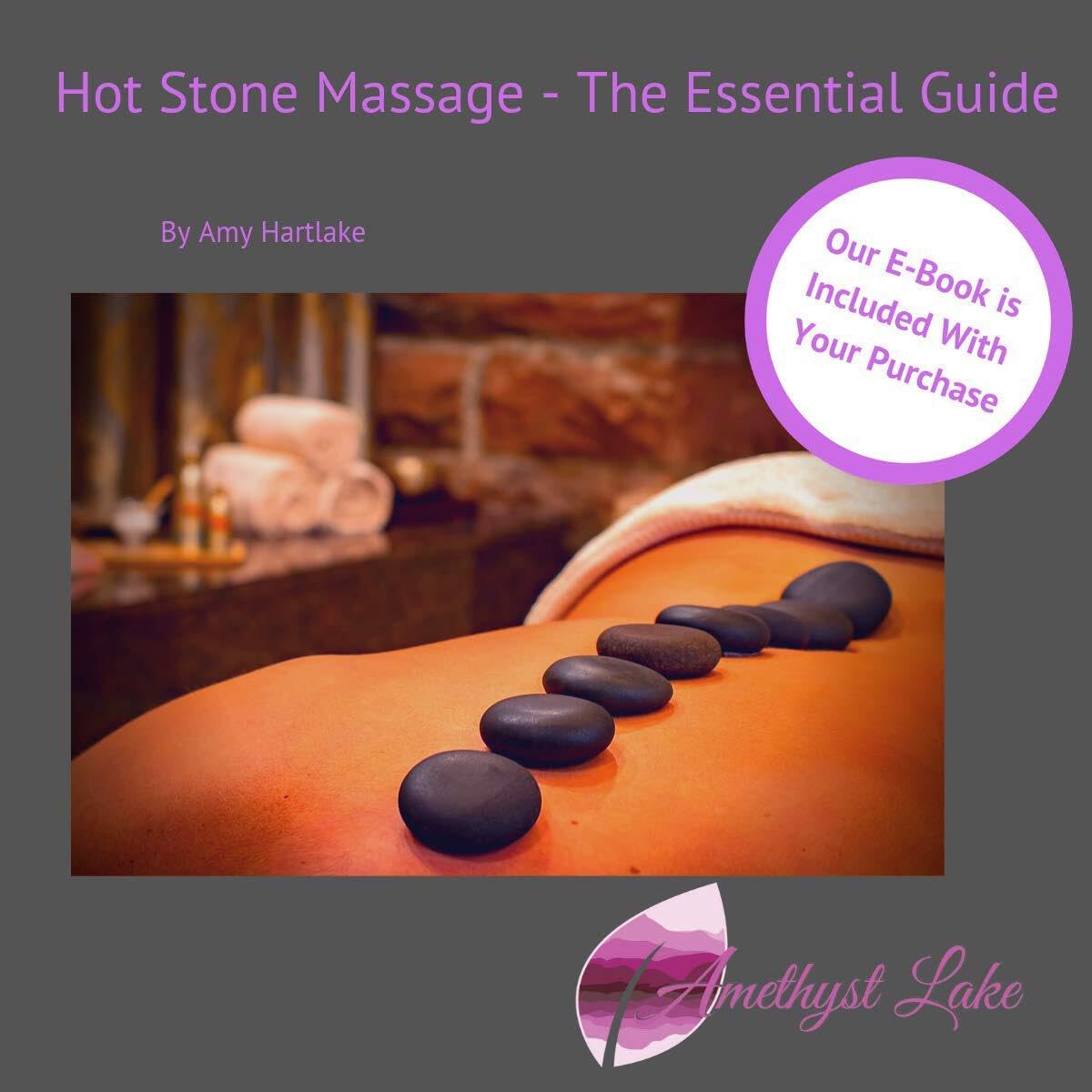 Amethyst Lake Hot Stones Massage Set With Warmer Pot