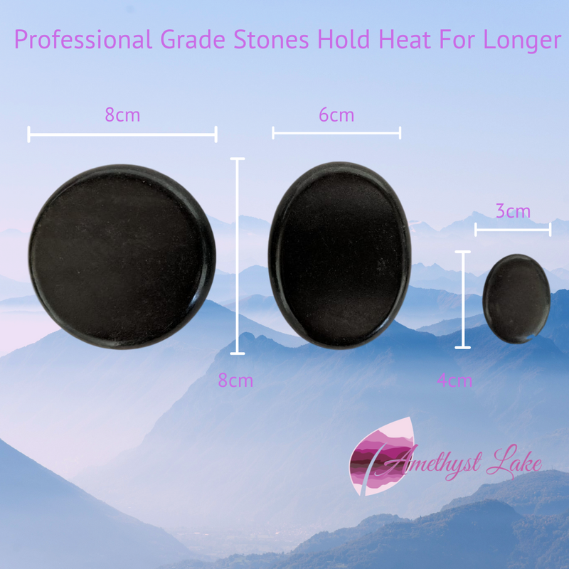 Amethyst Lake Hot Stones Massage Heater Bag Kit with Car Charger-zoom-