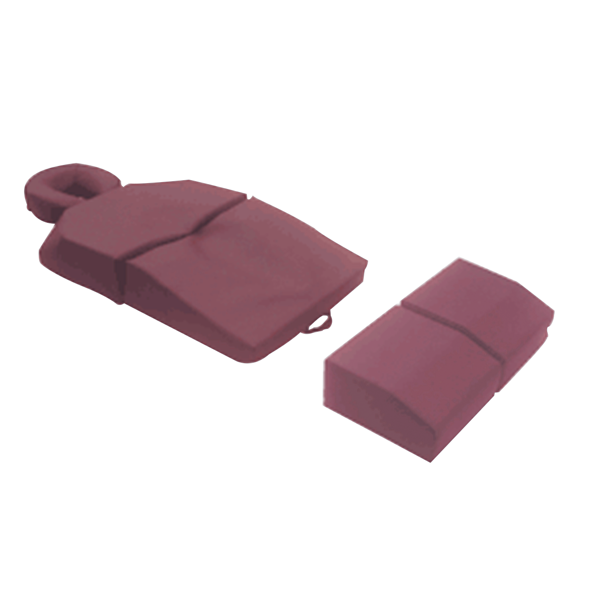 Amethyst Lake Pregnancy Massage Cushion with Headrest (Burgundy)