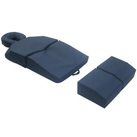 AMETHYST LAKE Pregnancy Massage Cushion with Headrest (Blue)