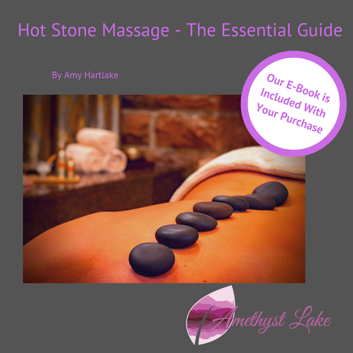 Amethyst Lake Hot Stones Massage Heater Bag Kit with Car Charger